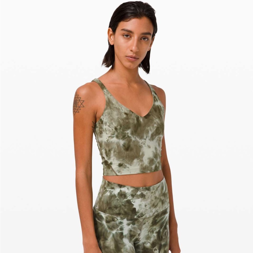 Lululemon Tie-Dye Align Tank. Green. Size 4. Diamond Dye.